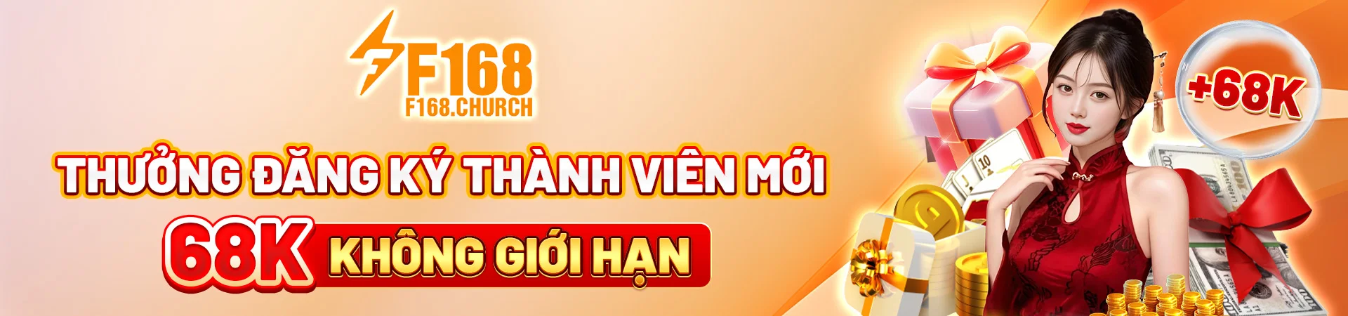 Thưởng đăng ký thành viên mới 68k